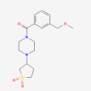 [4-(1,1-Dioxothiolan-3-yl)piperazin-1-yl]-[3-(methoxymethyl)phenyl]methanone