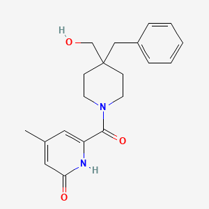 6-[4-benzyl-4-(hydroxymethyl)piperidine-1-carbonyl]-4-methyl-1H-pyridin-2-one