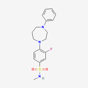 3-fluoro-N-methyl-4-(4-phenyl-1,4-diazepan-1-yl)benzenesulfonamide