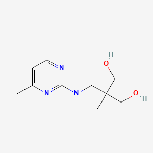 molecular formula C12H21N3O2 B7057001 2-[[(4,6-Dimethylpyrimidin-2-yl)-methylamino]methyl]-2-methylpropane-1,3-diol 