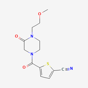 5-[4-(2-Methoxyethyl)-3-oxopiperazine-1-carbonyl]thiophene-2-carbonitrile