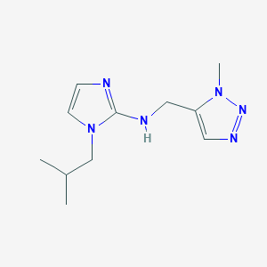 1-(2-methylpropyl)-N-[(3-methyltriazol-4-yl)methyl]imidazol-2-amine