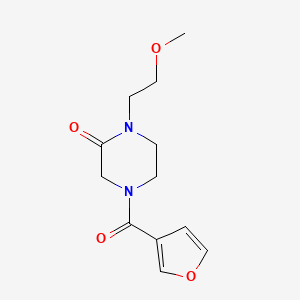 4-(Furan-3-carbonyl)-1-(2-methoxyethyl)piperazin-2-one