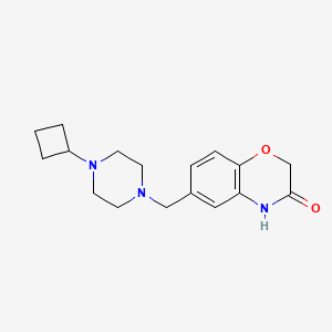 6-[(4-cyclobutylpiperazin-1-yl)methyl]-4H-1,4-benzoxazin-3-one