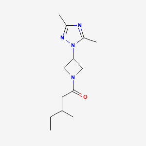 1-[3-(3,5-Dimethyl-1,2,4-triazol-1-yl)azetidin-1-yl]-3-methylpentan-1-one