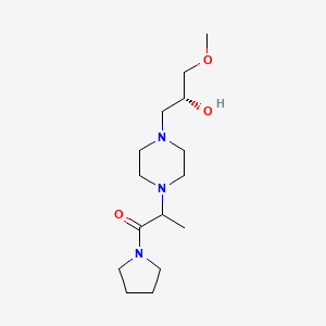 2-[4-[(2R)-2-hydroxy-3-methoxypropyl]piperazin-1-yl]-1-pyrrolidin-1-ylpropan-1-one