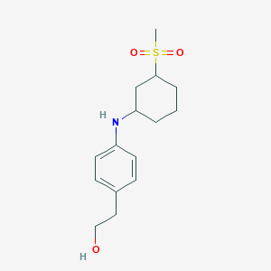 2-[4-[(3-Methylsulfonylcyclohexyl)amino]phenyl]ethanol