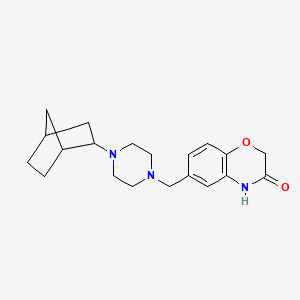 molecular formula C20H27N3O2 B7057090 6-[[4-(2-bicyclo[2.2.1]heptanyl)piperazin-1-yl]methyl]-4H-1,4-benzoxazin-3-one 