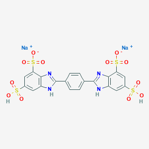 molecular formula C20H14N4Na2O12S4 B070571 二磺唑二钠 CAS No. 180898-37-7