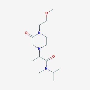 2-[4-(2-methoxyethyl)-3-oxopiperazin-1-yl]-N-methyl-N-propan-2-ylpropanamide