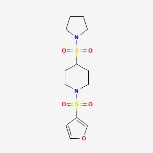 1-(Furan-3-ylsulfonyl)-4-pyrrolidin-1-ylsulfonylpiperidine