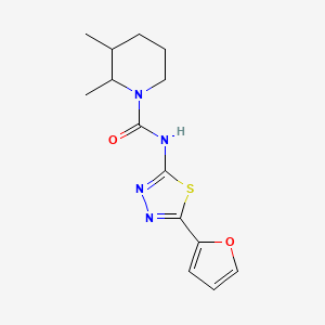 N-[5-(furan-2-yl)-1,3,4-thiadiazol-2-yl]-2,3-dimethylpiperidine-1-carboxamide