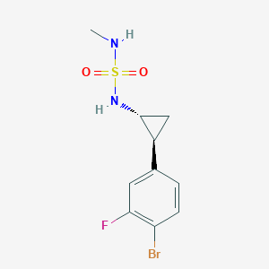 (1R,2S)-2-(4-bromo-3-fluorophenyl)-N-(methylsulfamoyl)cyclopropan-1-amine