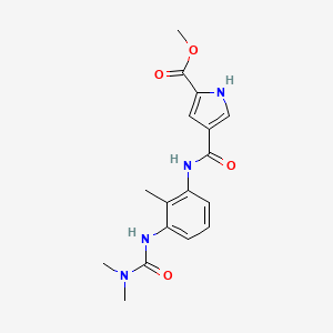 methyl 4-[[3-(dimethylcarbamoylamino)-2-methylphenyl]carbamoyl]-1H-pyrrole-2-carboxylate