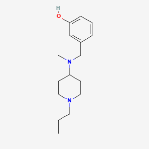 3-[[Methyl-(1-propylpiperidin-4-yl)amino]methyl]phenol