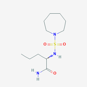 (2S)-2-(azepan-1-ylsulfonylamino)pentanamide