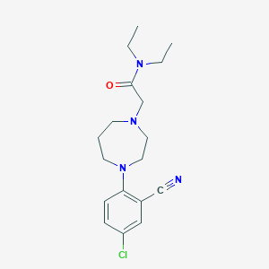 2-[4-(4-chloro-2-cyanophenyl)-1,4-diazepan-1-yl]-N,N-diethylacetamide