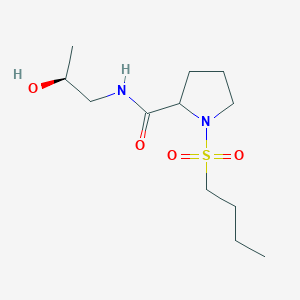 1-butylsulfonyl-N-[(2S)-2-hydroxypropyl]pyrrolidine-2-carboxamide