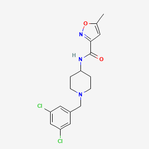 N-[1-[(3,5-dichlorophenyl)methyl]piperidin-4-yl]-5-methyl-1,2-oxazole-3-carboxamide