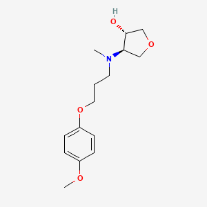 (3S,4R)-4-[3-(4-methoxyphenoxy)propyl-methylamino]oxolan-3-ol