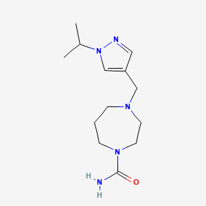 4-[(1-Propan-2-ylpyrazol-4-yl)methyl]-1,4-diazepane-1-carboxamide