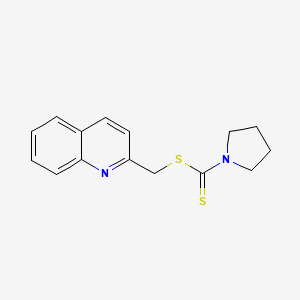 Quinolin-2-ylmethyl pyrrolidine-1-carbodithioate