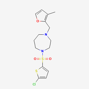 1-(5-Chlorothiophen-2-yl)sulfonyl-4-[(3-methylfuran-2-yl)methyl]-1,4-diazepane