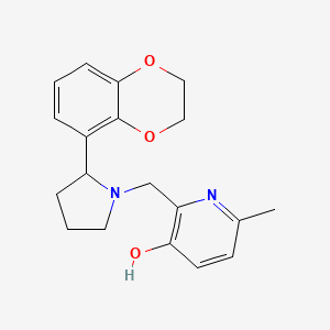 2-[[2-(2,3-Dihydro-1,4-benzodioxin-5-yl)pyrrolidin-1-yl]methyl]-6-methylpyridin-3-ol