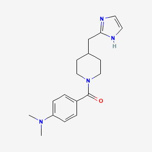 [4-(dimethylamino)phenyl]-[4-(1H-imidazol-2-ylmethyl)piperidin-1-yl]methanone