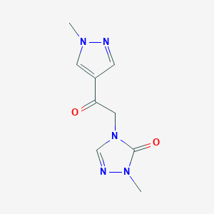 2-Methyl-4-[2-(1-methylpyrazol-4-yl)-2-oxoethyl]-1,2,4-triazol-3-one