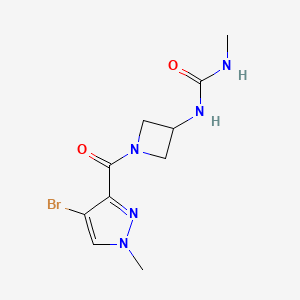 1-[1-(4-Bromo-1-methylpyrazole-3-carbonyl)azetidin-3-yl]-3-methylurea