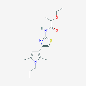 N-[4-(2,5-dimethyl-1-propylpyrrol-3-yl)-1,3-thiazol-2-yl]-2-ethoxypropanamide