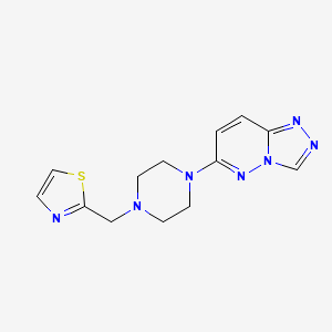 2-[[4-([1,2,4]Triazolo[4,3-b]pyridazin-6-yl)piperazin-1-yl]methyl]-1,3-thiazole