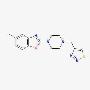 5-Methyl-2-[4-(thiadiazol-4-ylmethyl)piperazin-1-yl]-1,3-benzoxazole