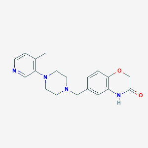 6-[[4-(4-methylpyridin-3-yl)piperazin-1-yl]methyl]-4H-1,4-benzoxazin-3-one