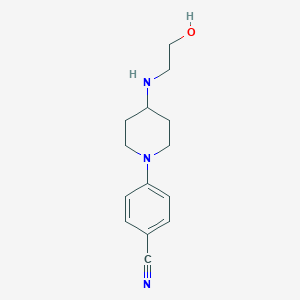 4-[4-(2-Hydroxyethylamino)piperidin-1-yl]benzonitrile