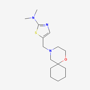 N,N-dimethyl-5-(1-oxa-4-azaspiro[5.5]undecan-4-ylmethyl)-1,3-thiazol-2-amine