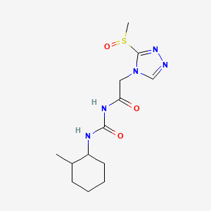 N-[(2-methylcyclohexyl)carbamoyl]-2-(3-methylsulfinyl-1,2,4-triazol-4-yl)acetamide