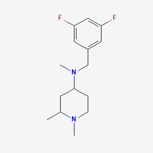 N-[(3,5-difluorophenyl)methyl]-N,1,2-trimethylpiperidin-4-amine