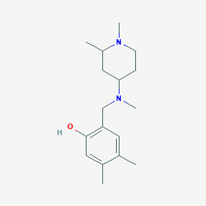 2-[[(1,2-Dimethylpiperidin-4-yl)-methylamino]methyl]-4,5-dimethylphenol