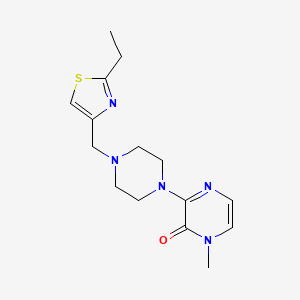 3-[4-[(2-Ethyl-1,3-thiazol-4-yl)methyl]piperazin-1-yl]-1-methylpyrazin-2-one