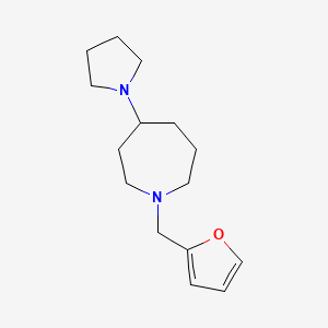 molecular formula C15H24N2O B7057648 1-(Furan-2-ylmethyl)-4-pyrrolidin-1-ylazepane 