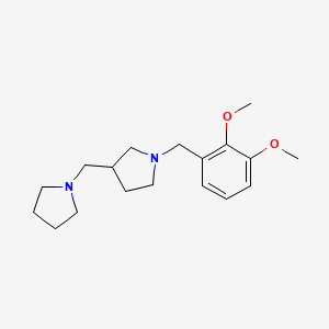 1-[(2,3-Dimethoxyphenyl)methyl]-3-(pyrrolidin-1-ylmethyl)pyrrolidine