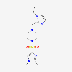 1-(1,2-Dimethylimidazol-4-yl)sulfonyl-4-[(1-ethylimidazol-2-yl)methyl]piperazine