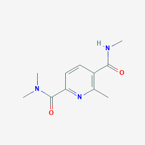 molecular formula C11H15N3O2 B7057764 2-N,2-N,5-N,6-tetramethylpyridine-2,5-dicarboxamide 