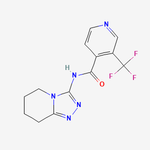 N-(5,6,7,8-tetrahydro-[1,2,4]triazolo[4,3-a]pyridin-3-yl)-3-(trifluoromethyl)pyridine-4-carboxamide