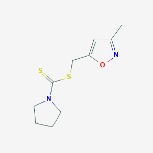 (3-Methyl-1,2-oxazol-5-yl)methyl pyrrolidine-1-carbodithioate