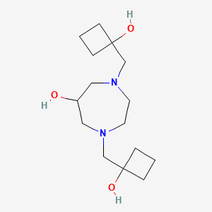 1,4-Bis[(1-hydroxycyclobutyl)methyl]-1,4-diazepan-6-ol