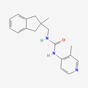 1-[(2-Methyl-1,3-dihydroinden-2-yl)methyl]-3-(3-methylpyridin-4-yl)urea