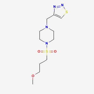 4-[[4-(3-Methoxypropylsulfonyl)piperazin-1-yl]methyl]thiadiazole